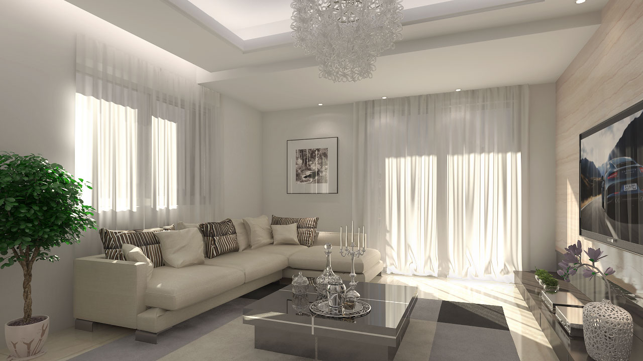 Interior Design & visualization for Touairi 76-77 villas in Touairi Village, South Lebanon.